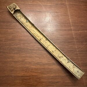 Vintage Brass Rose Incense Holder